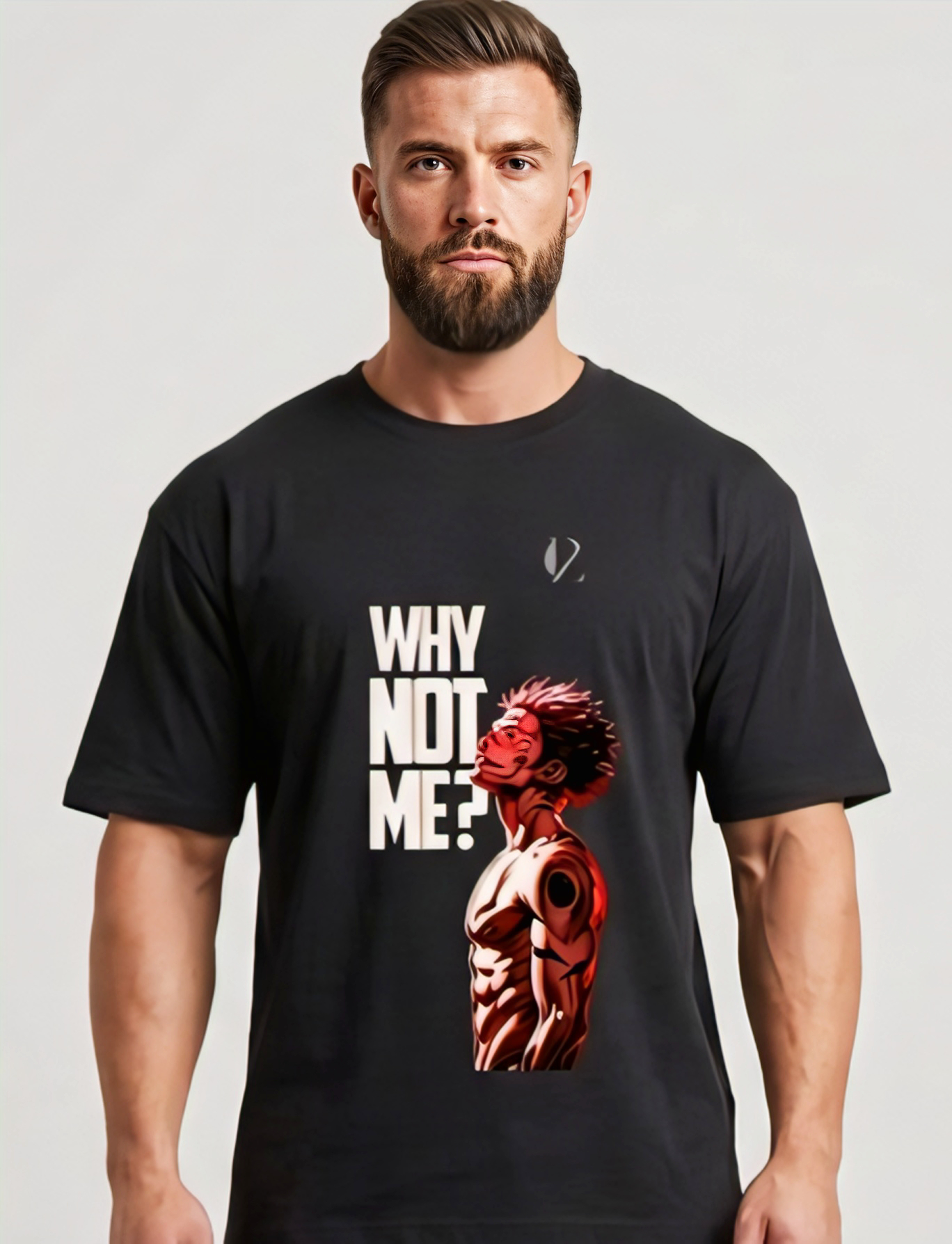 "Why Not Me?" Heavyweight Gym Tee || Premium 180 GSM Streetwear || 🚨 THE FALLEN KING DROP | Limited Edition Oversized Graphic Tee