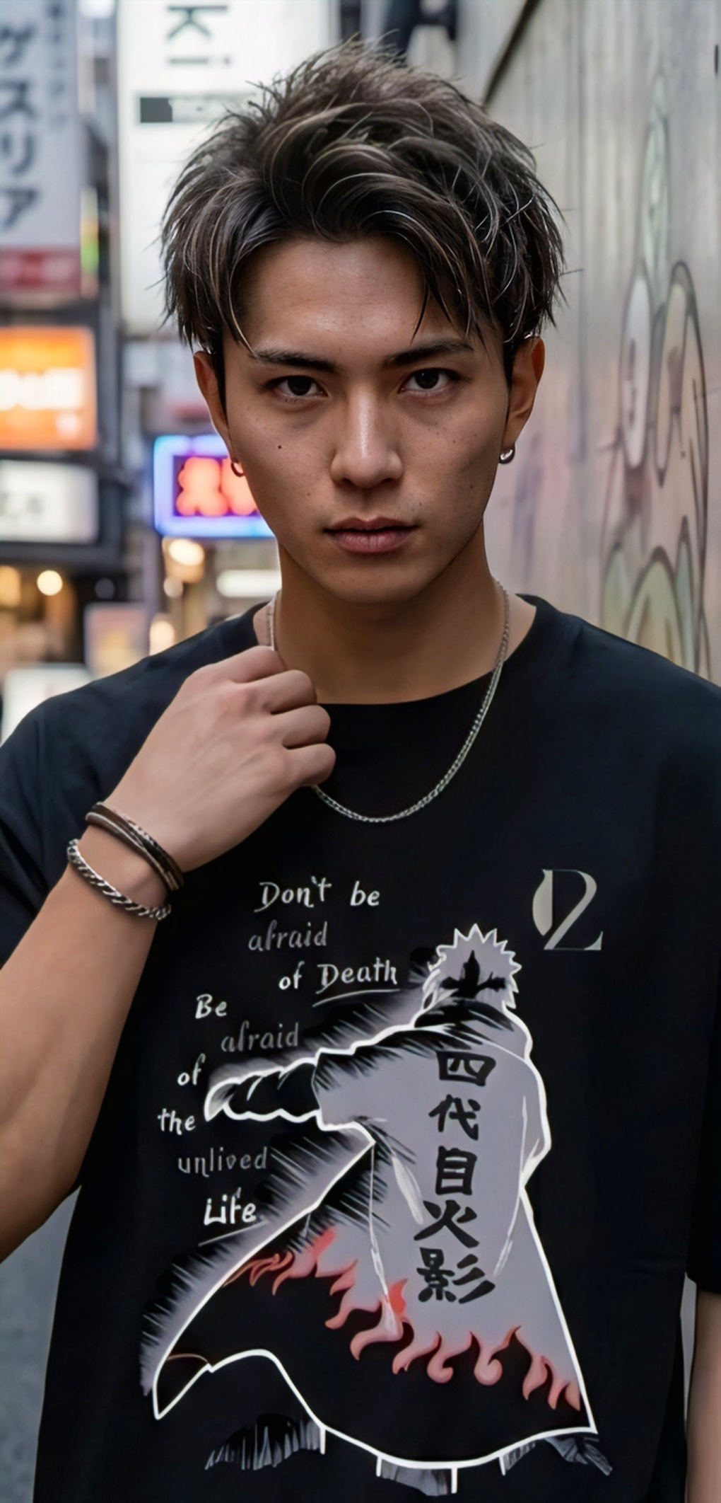 The Fourth Hokage's Promise: "Unlived Life" Dual-Print Premium Cotton T-Shirt