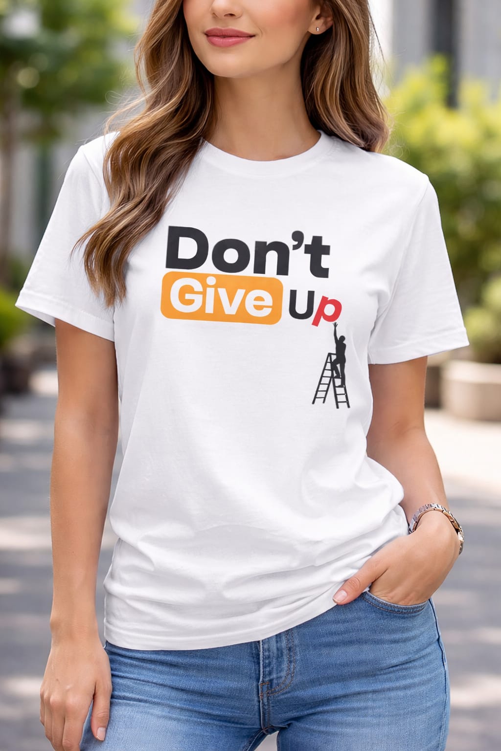 Don’t Give Up T-Shirt for Men & Women | 180 GSM Premium cotton T-shirt with “Don’t Give Up”  t shirt Comfortable, stylish & perfect for daily wear | Premium 180 GSM Cotton | Unisex Limited Stock – Selling Fast!